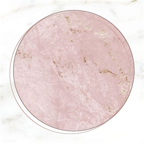 Pink gold frame on white marble background illustration | free image by ...