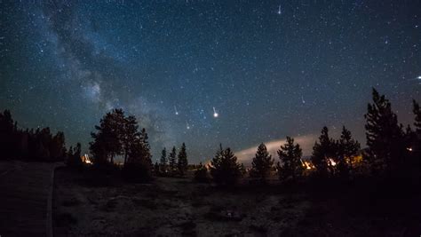 Sky with Stars in Yellowstone National Park, Wyoming image - Free stock ...