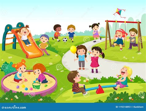 Children Playing Clip Art