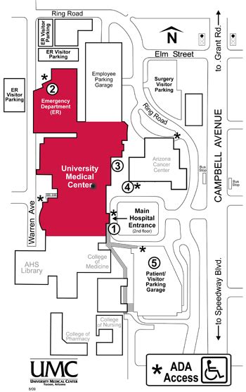 Maps & Locations | The Department of Psychiatry, University of Arizona ...