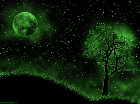 Green Night Sky by Zahir678 on DeviantArt