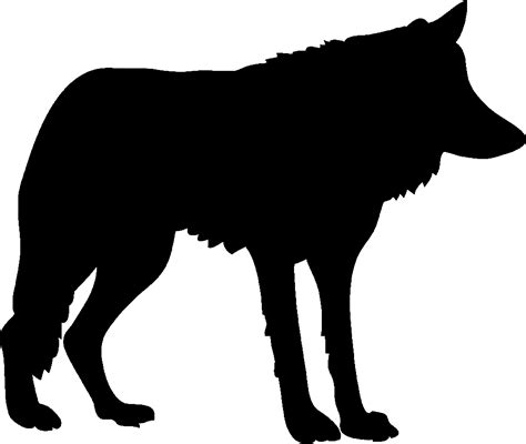 Clipart - Wolf Silhouette 2