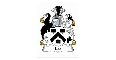 Lee Family Crest Postcard | Zazzle