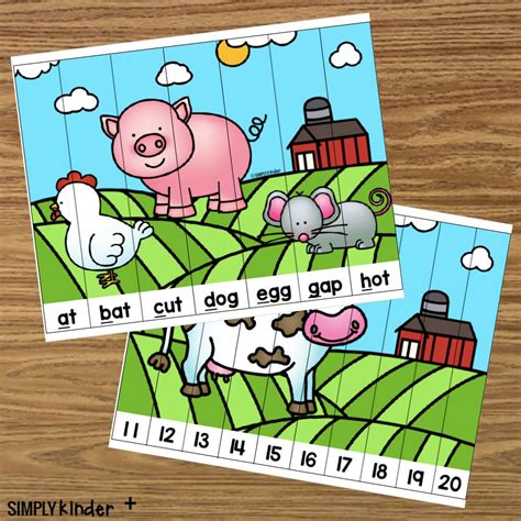 Farm Picture Puzzles - Simply Kinder Plus