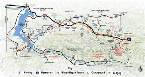 Friends of the Coeur d'Alene Trails | CdA, Hiawatha and Bike Trails of North Idaho | Maps