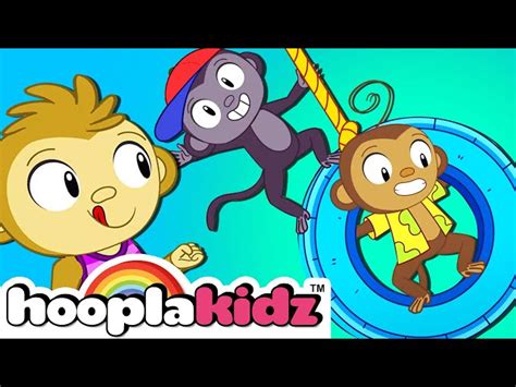 Five Little Monkeys Song + More Nursery Rhymes & Kids Songs - HooplaKidz - Videos For Kids