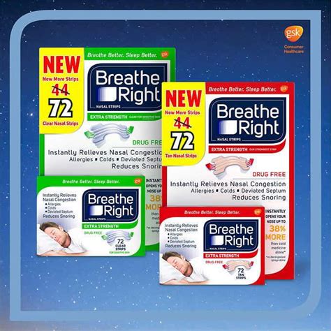 Breathe Right Extra Strength Nasal Strips, 72 Strips - Walmart.com ...