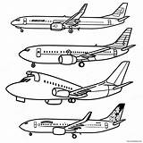 Boeing 737 Coloring Page 17830 14067 sketch template