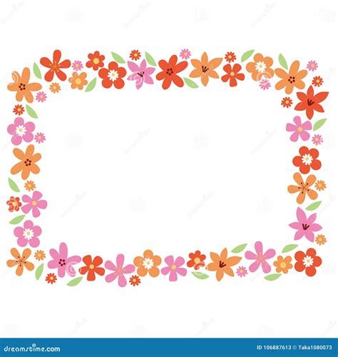 Flower, Frame, Graphic, Illustration, Stock Illustration - Illustration ...