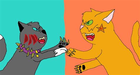 Firestar VS Scourge by shadowvegetascourge1 on DeviantArt