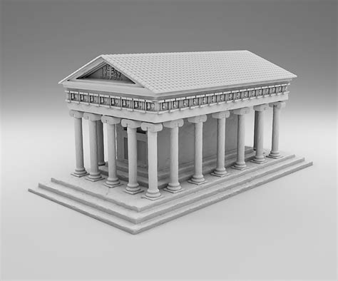 Greek temple 3D model - TurboSquid 1687373