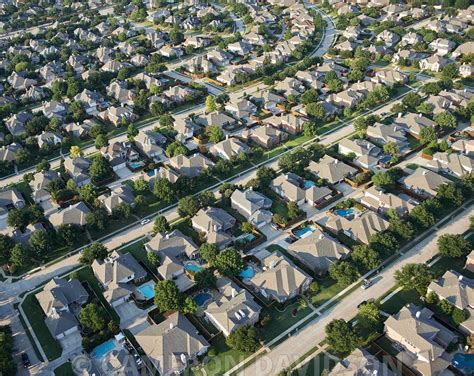 AerialStock | Aerial photograph of Dallas, Texas suburbs