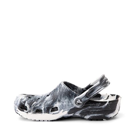 Crocs Classic Clog - Marbled Black / White | Journeys