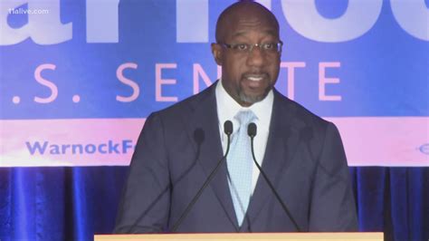 Watch: Senate Candidate Raphael Warnock speaks at headquarters ...