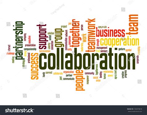 Collaboration Word Cloud Stock Illustration 193473818 - Shutterstock