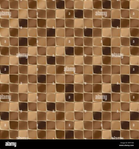 Mosaic tiles for bathroom and spa. Seamless background. Tile texture. Brown shiny tile ...