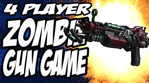 INSANE 4 Player "Zombie Gun Game" Pt 1 (Call of Duty Zombies) - YouTube