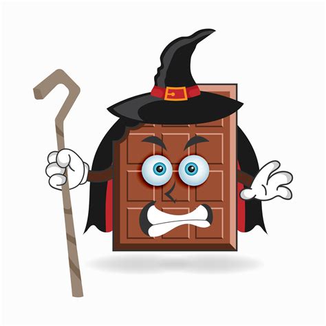 The Chocolate mascot character becomes a magician. vector illustration 3786408 Vector Art at ...