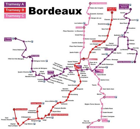 Bordeaux station mapa - Mapa ng Bordeaux station (Nouvelle-Aquitaine ...