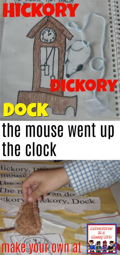 Hickory Dickory Dock Craft for preschool