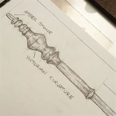 Harry Potter Wand Drawing Easy - Character Sketch Of Harry Potter At ...