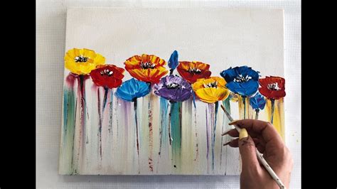 Acrylic Flower Paintings For Beginners