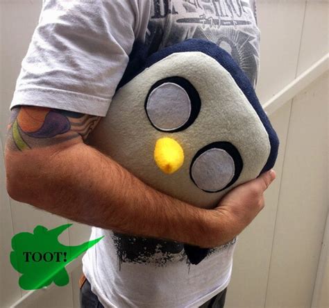 Gunter the Penguin plush toy from TV show by sappymoosetree