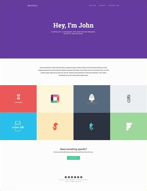 Html5 Portfolio Website Templates Free Download Of 105 Free & Premium ...