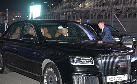 Inspecting the new Aurus cars • President of Russia