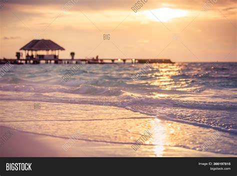 Sunset Maldives Beach Image & Photo (Free Trial) | Bigstock