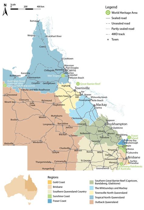 Map Of Queensland Australia National Parks | Bathmenspantder