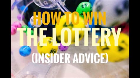 HOW TO WIN THE LOTTERY (Advice from a Lottery Winner) - YouTube