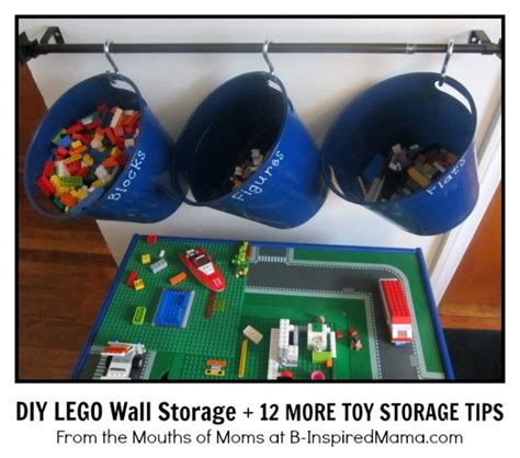 Smart Storage for Kids Toys - DIY LEGO Storage - B-InspiredMama.com