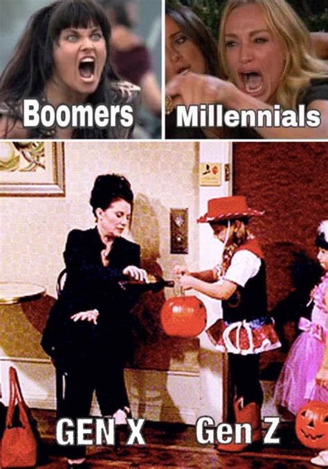 Boomers vs Millennial vs gen x and gen x - Blagues et images drôles Ben ...