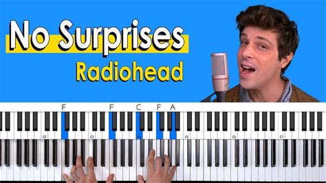 No Surprises (Radiohead) PIANO CHORDS TUTORIAL - YouTube