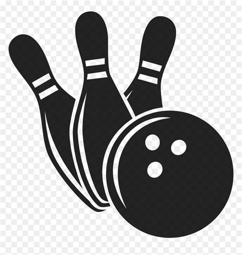 Bowling Pin Strike Bowling Balls Sport - Bowling Ball And Pins Silhouette, HD Png Download - vhv