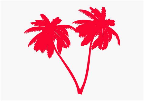 Pink Palm Tree Vector , Free Transparent Clipart - ClipartKey