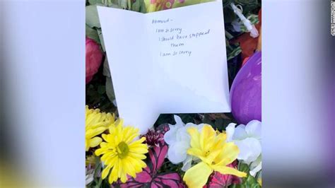 Unsigned note left at the Ahmaud Arbery memorial: 'I am so sorry. I should have stopped them' - CNN