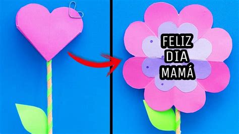 Tarjetas pop up de Flores _ DIY regalos para mamá fáciles y rápidos / CADUBANA - YouTube