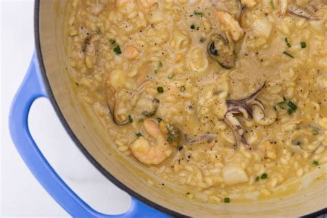 Seafood Risotto - My Life In An Apron