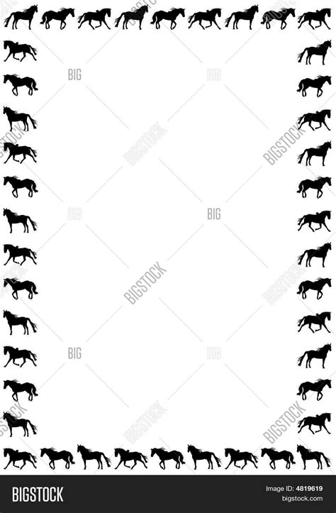 Horse Border Image & Photo | Bigstock