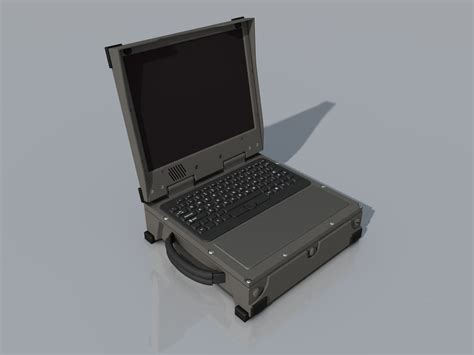 military msd laptop 3d model