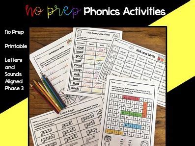 Phase 3 Phonics Activities | Teaching Resources