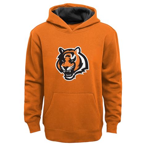 Youth Cincinnati Bengals Orange Fan Gear Prime Pullover Hoodie