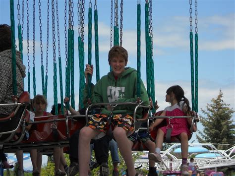 Calaway Park in Calgary, Alberta. Having a blast on the swings - pretty scary ride. | Outdoor ...