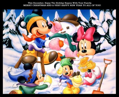 Mickey and Minnie Winter Wallpaper - WallpaperSafari