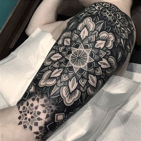 Mens Half Sleeve Mandala