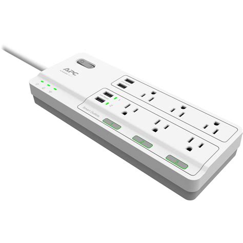 APC 6-Outlet Smart Surge Protector with 4 USB Charging PH6U4X32W