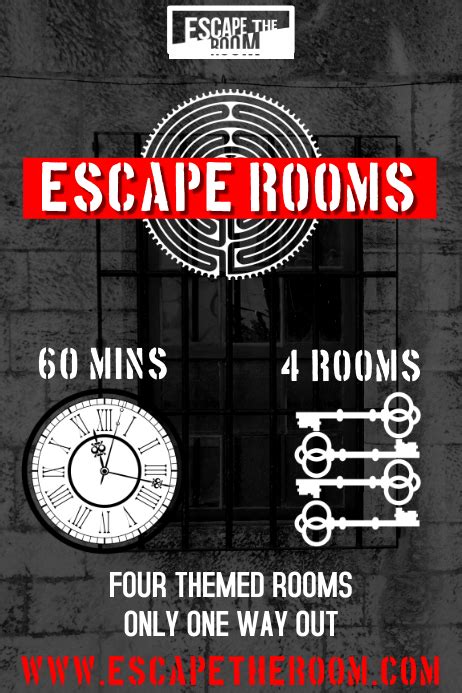 Copy of Escape Room Poster Template | PosterMyWall