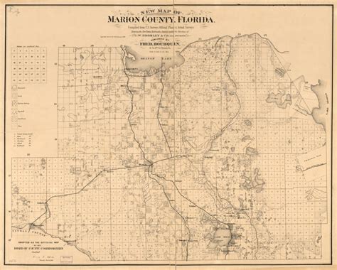 New Map Of Marion County, Florida | Library Of Congress - Marion County ...